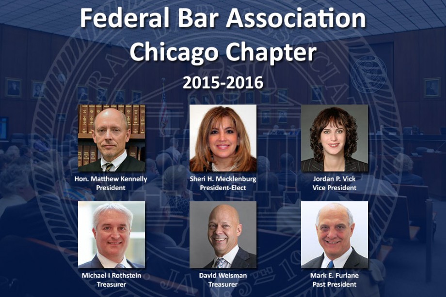 Federal Bar Association Officers Chicago Chapter 2015-2016