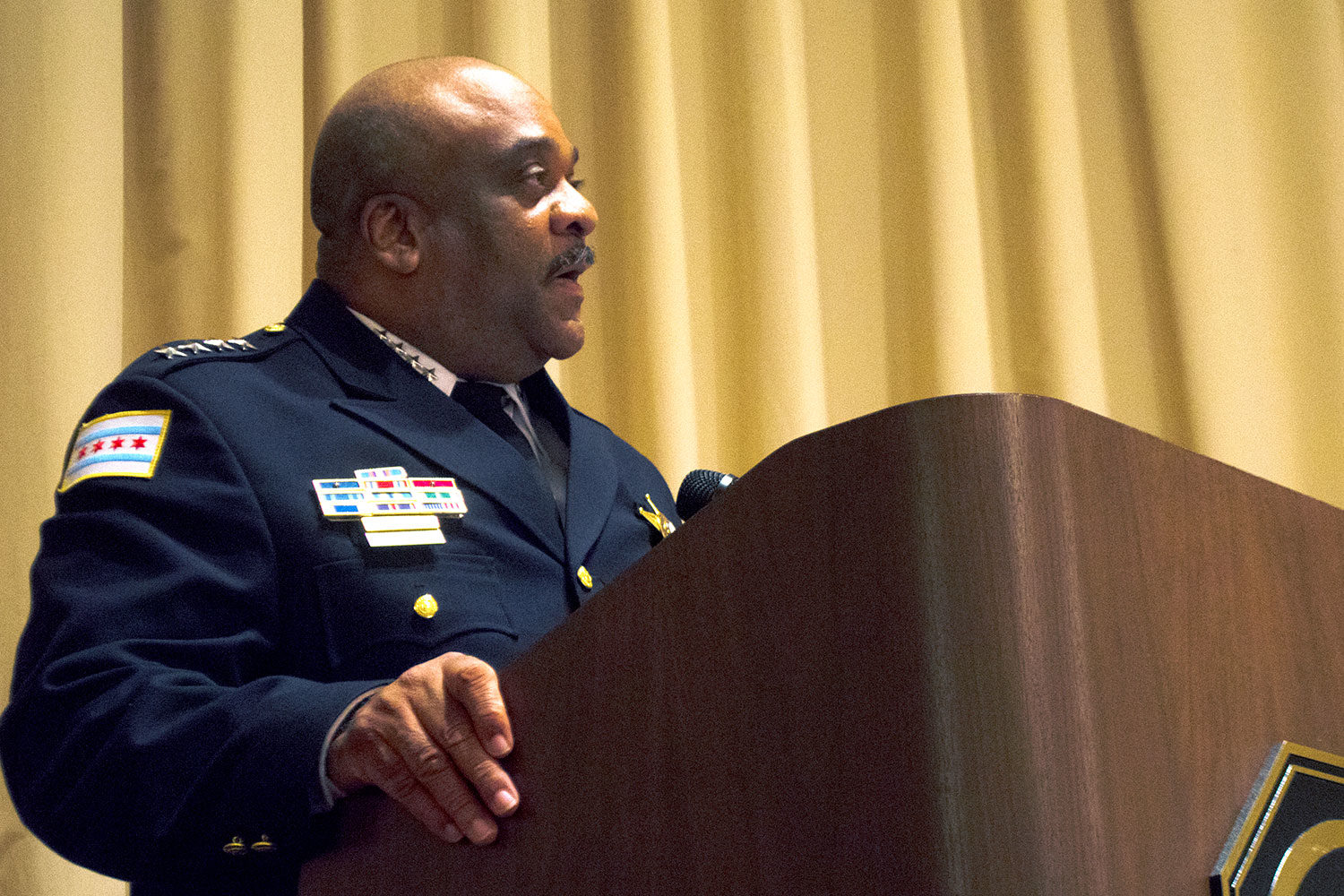 Chicago Police Superintendent Eddie Johnson Speaks At Installation Luncheon