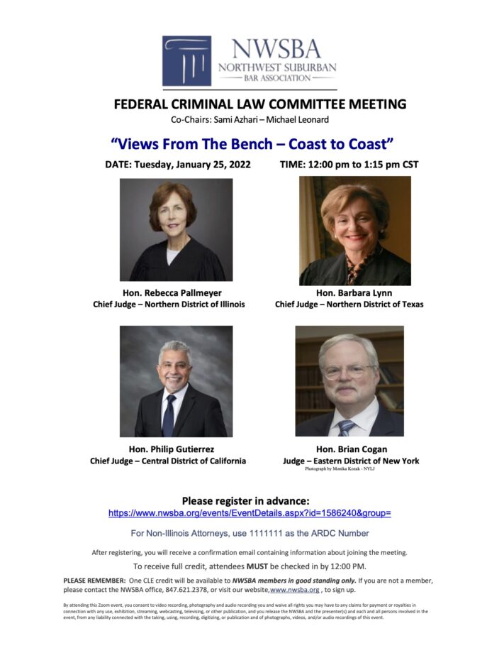 Federal Criminal Law Seminar 1.25.22