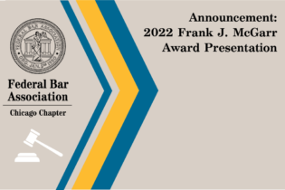 Announcement: 2022 Frank J. McGarr Award Presentation