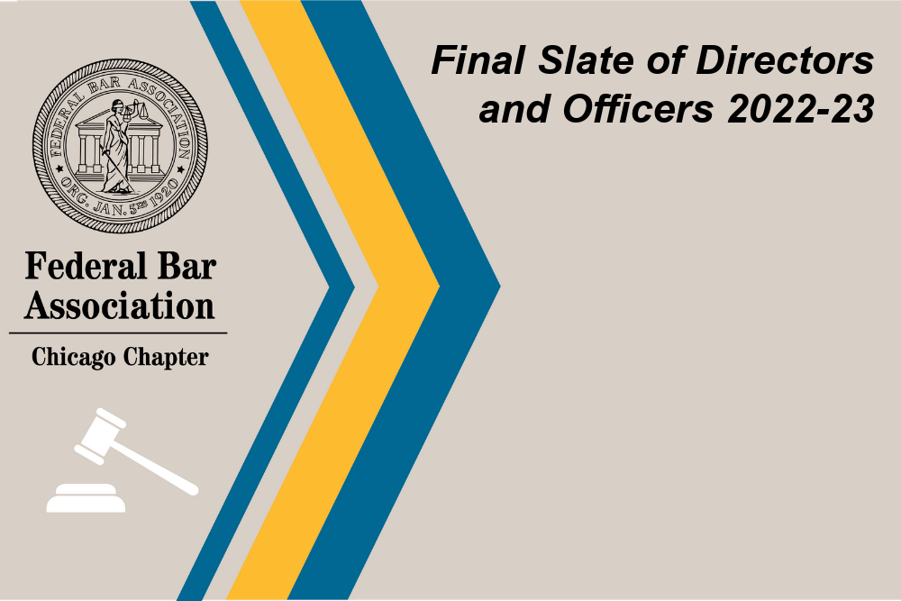 Notice: Final Slate Of Directors And Officers 2022-23