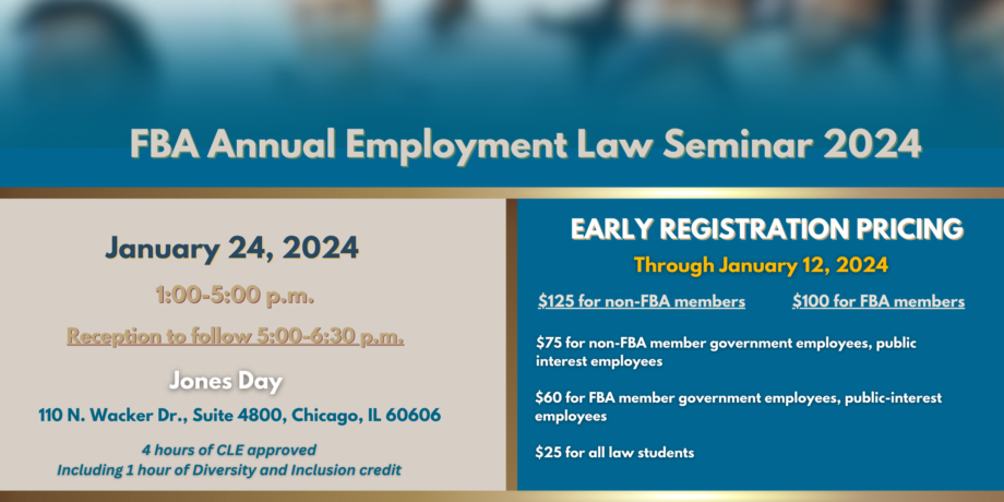 federal bar association chicago chapter employment law seminar 2024 social